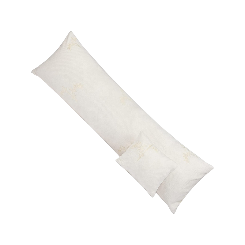 Almofadas de apoio de pescoço de espuma de memória rolo travesseiros aliviar a dor no pescoço com confortável longo adequado para dormir lateral