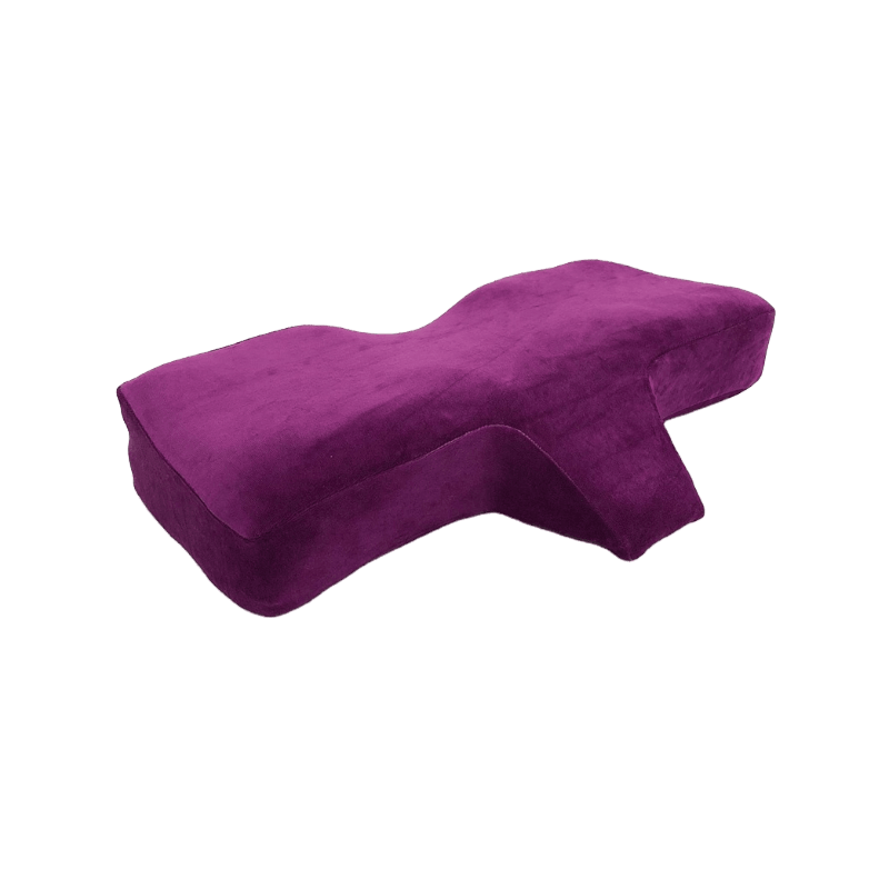 Travesseiro de extensão de cílios, espuma de memória de alta qualidade, curva ergonômica, melhora travesseiros de dormir, encosto de cabeça côncavo, travesseiro de suporte de pescoço