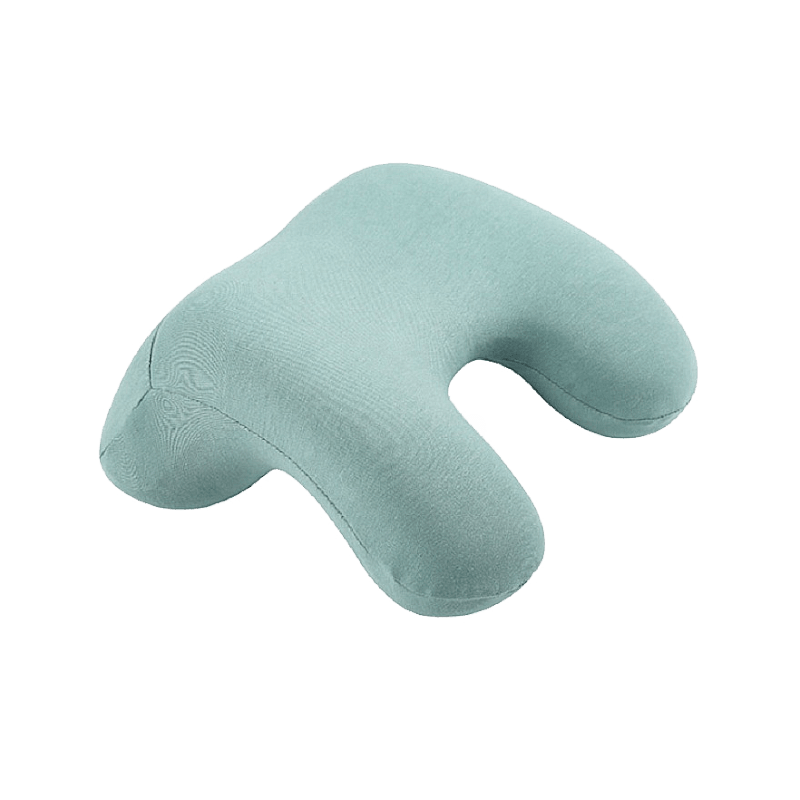 Travesseiro de viagem portátil confortável, logotipo personalizado, forma de memória, resfriamento, silicone, viagem, pescoço, suporte para queixo, travesseiro de viagem