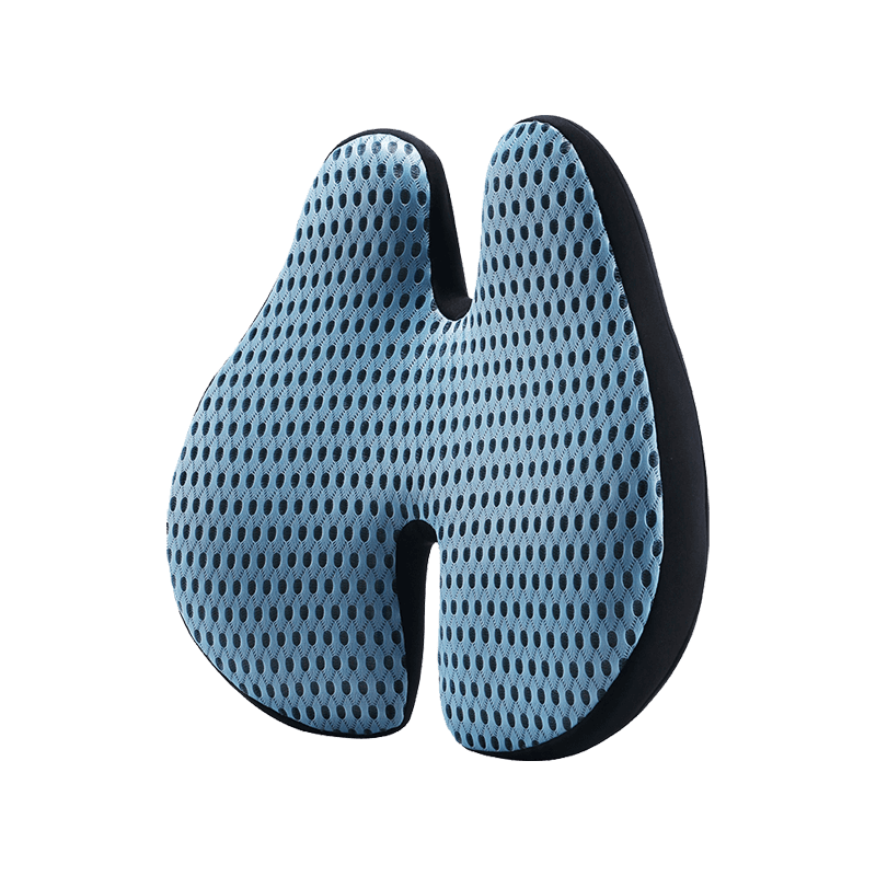 Almofada ortopédica lombar antiderrapante, nunca plana, almofada confortável para assento de carro, suporte para costas