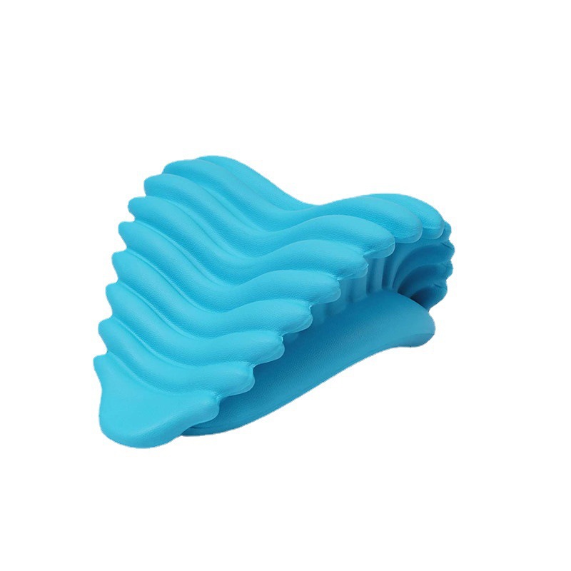 Travesseiro de tração de pescoço de espuma PU popular alívio da dor travesseiro de massagem cervical auto-esfola travesseiro de correção de saco rico