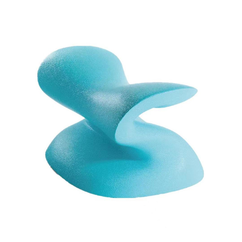 Novo auto-skinning em forma de s pescoço apoio massagem travesseiro espuma do plutônio relaxar coluna cervical sono tração travesseiro